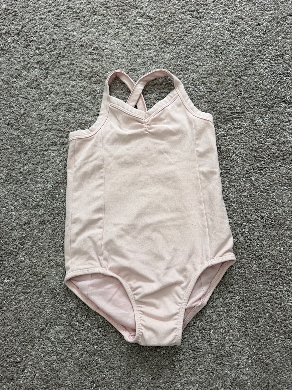 GAP Pale Pink Crossback Dance Leotard